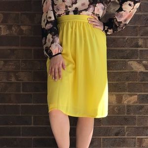 Mikarose yellow XL full skirt NEW